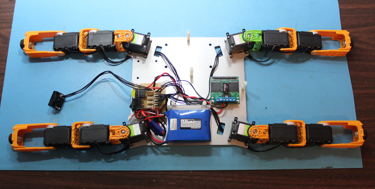 Lower chassis with some boards populated
