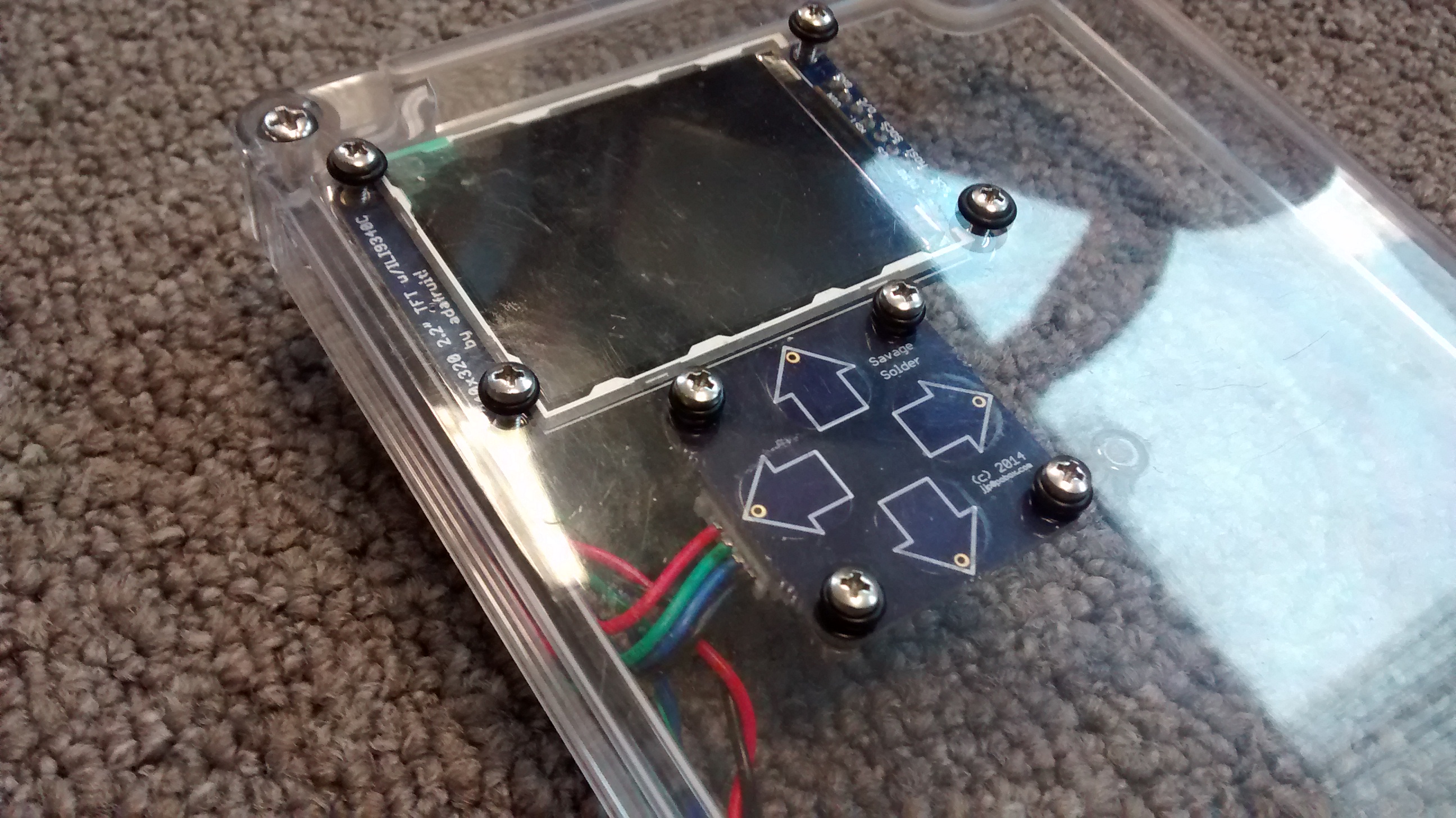 Assembled LCD from front