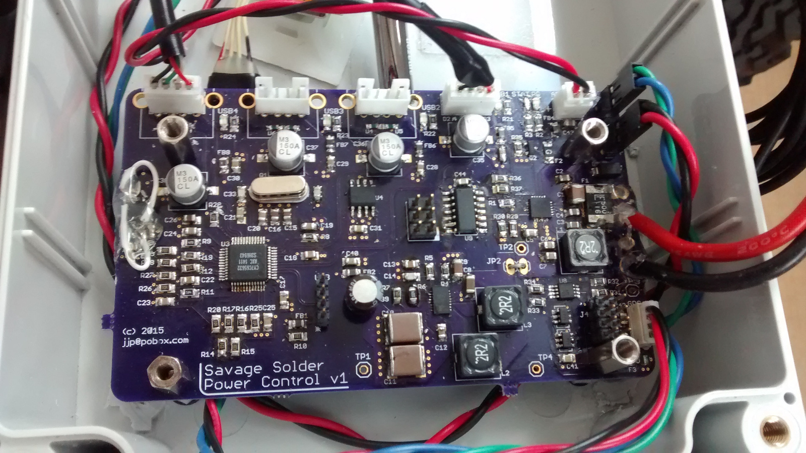 Final assembled board