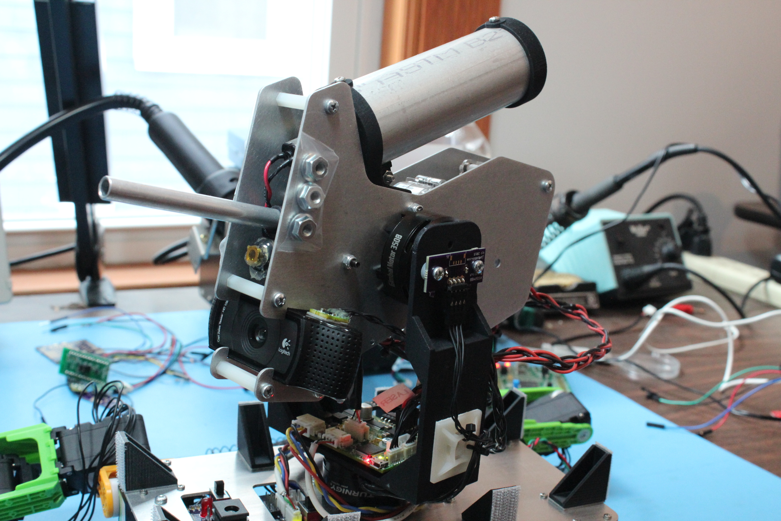 Complete gimbal mounted turret